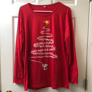 Christmas Pajama Shirt Women’s 2XL